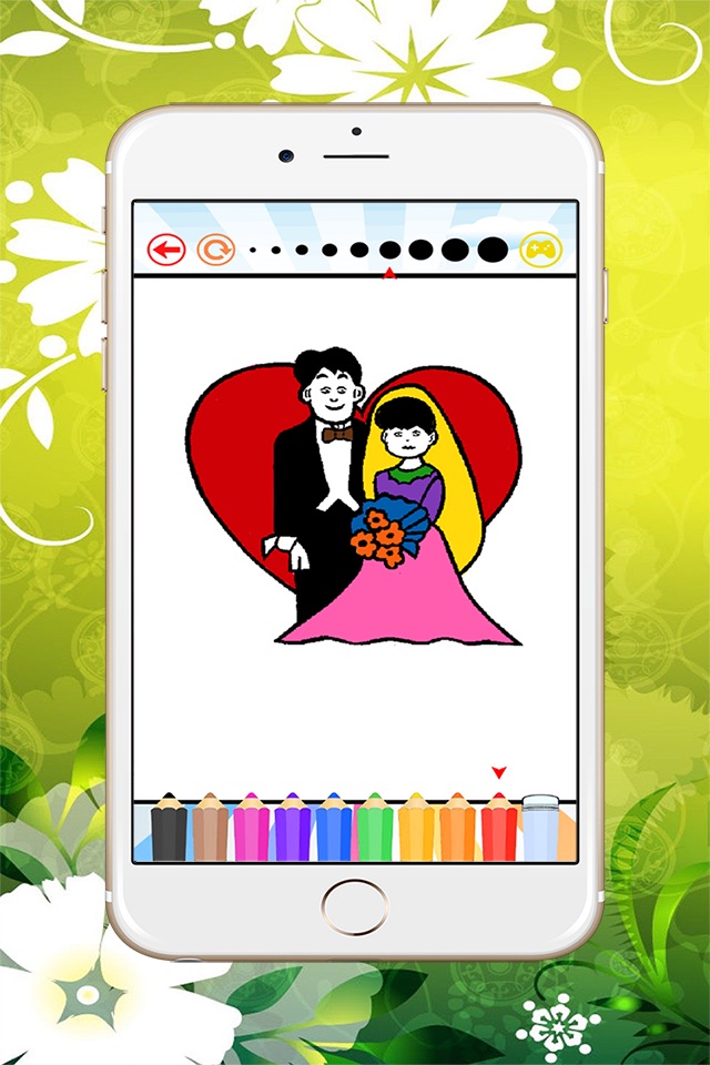 Wedding Coloring Book: Learn to color and draw wedding card, Free games for children screenshot 3