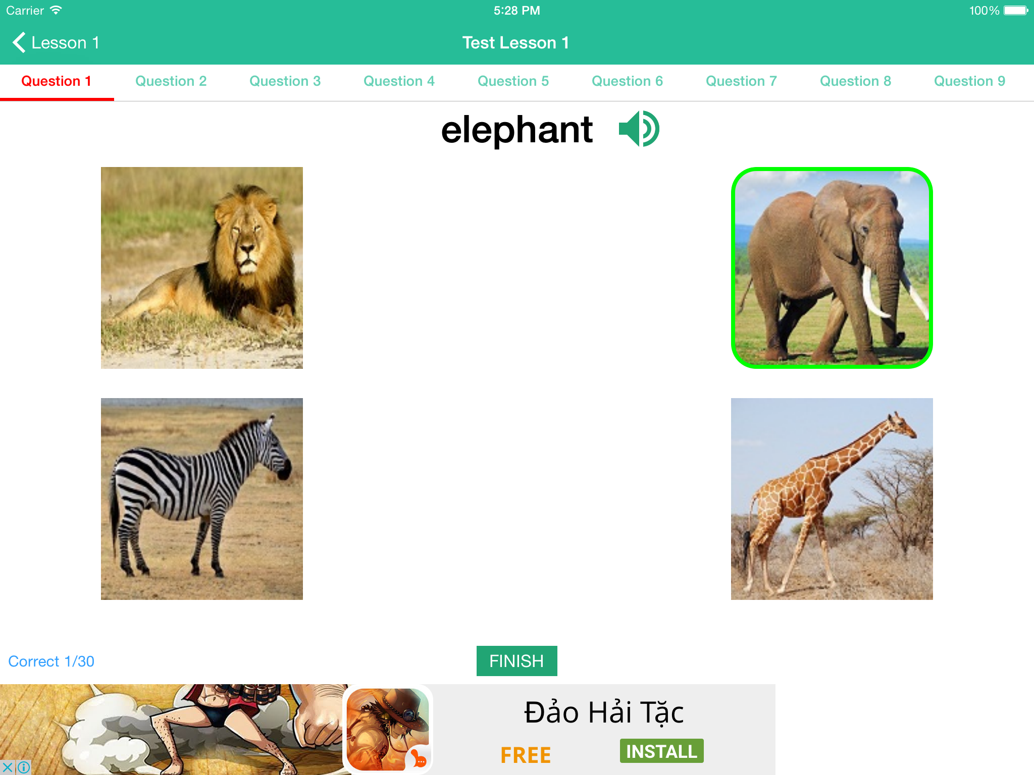 Learn English By Picture and Sound - Topic : Animals