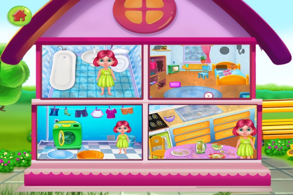 Clean Up - House Cleaning : cleaning games & activities in this game for kids and girls - FREE screenshot 2