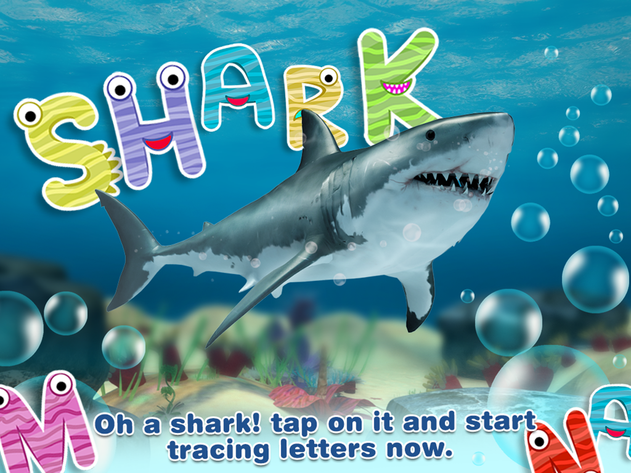 Alphabet in Sea World for Kids