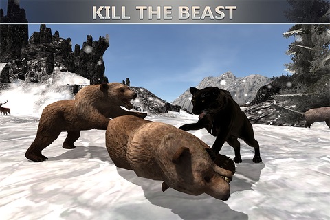 Wild Black Panther Simulator: Wildlife Attack screenshot 3