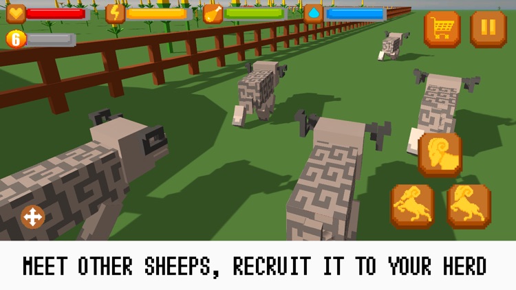 Pixel Wildlife: Sheep Survival Simulator Free