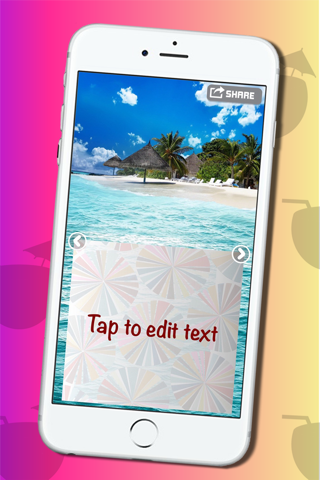 Tropical Island Paradise Greetings – Customize And Send Beautiful Sunny Beach And Palm Trees Post.Cards screenshot 4