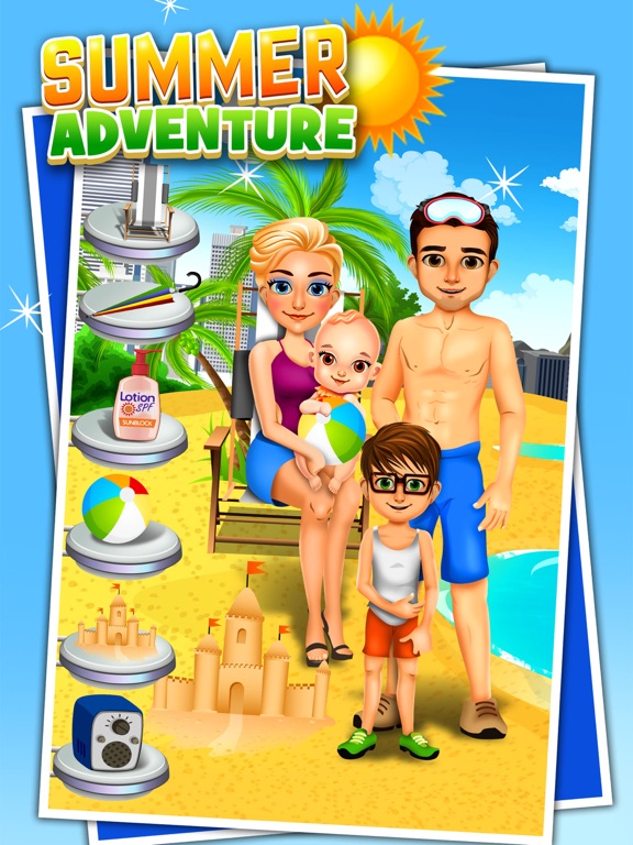 Family Salon Dress-Up Kids Games (Girl & Boy) iPad screenshot 1 - Games app