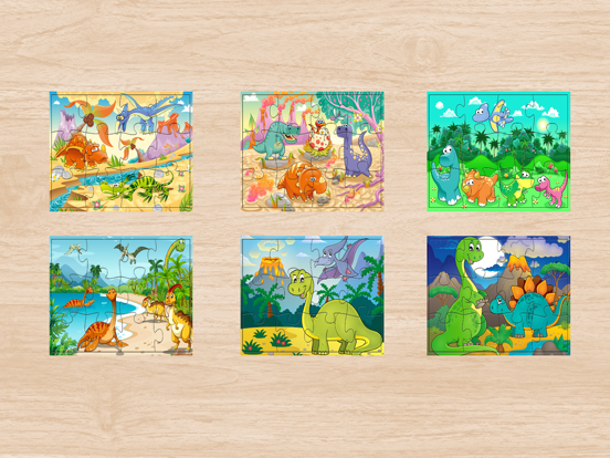 Dinosaur Puzzle for Kids - Dino Jigsaw Games Free for Toddler and Preschool Learning Games iPad screenshot