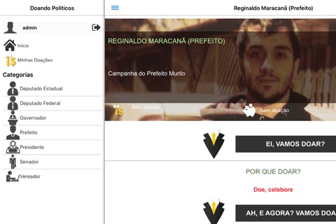 Doando Políticos screenshot 3