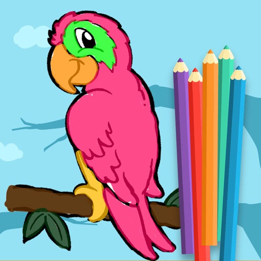 Birds Coloring Book - Animal Learning for Kids Icon