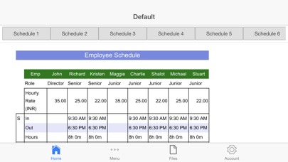 Screenshot #1 pour Employee Schedule Pro