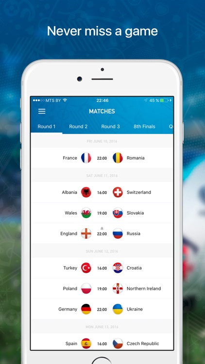 Euro Live — Scores & News for 2016 European Soccer Championship screenshot-4