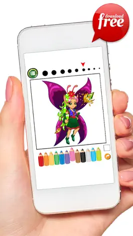 Game screenshot Doodle Fairy Girl Coloring Book: Free Games For Kids And Toddlers! apk