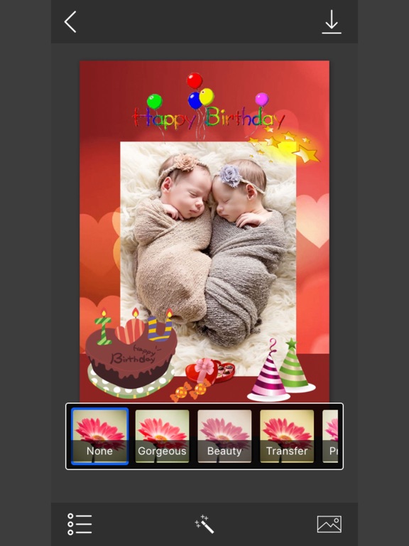 Screenshot #6 pour Birthday Greeting Cards - Instant Frame Maker & Photo Editor