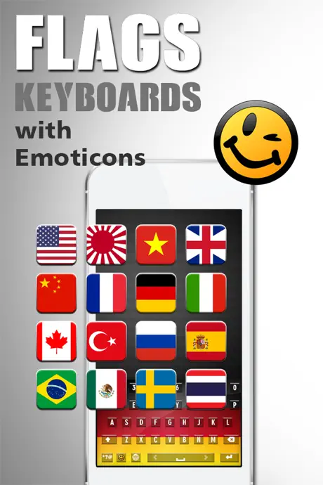 Inter.national Flag Keyboard.s - 2016 Country Flags on Custom Skins with Fancy Fonts for Keyboarding