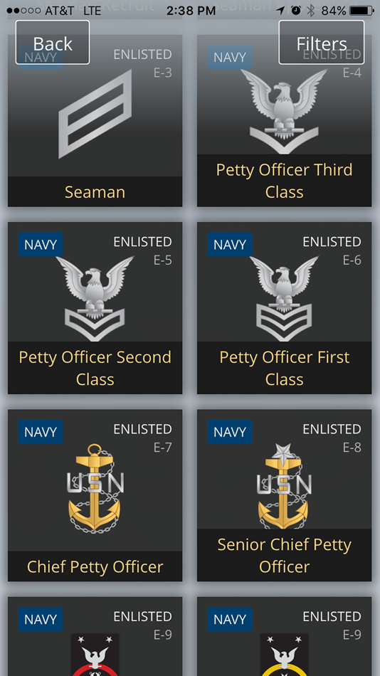 #4. US Military Rank & Reference (iOS) 由: Program Executive Office for Enterprise Information Systems, Sea Warrior Program