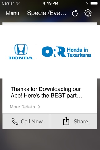 Orr Honda in Texarkana DealerApp screenshot 4
