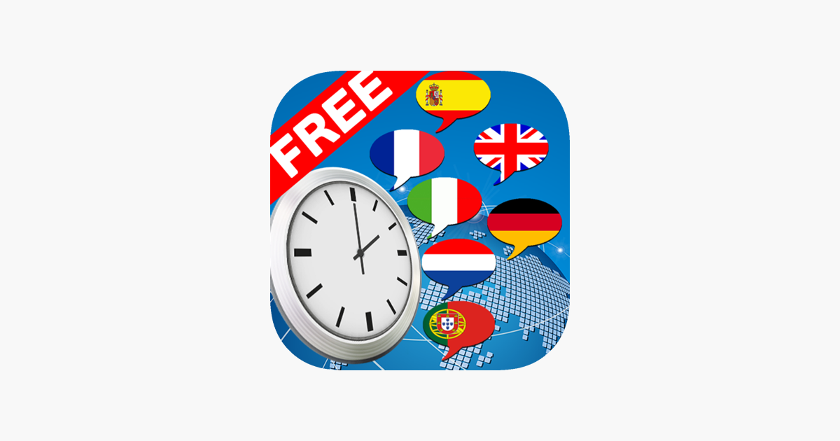 Horloge parlante multilingue - version gratuite dans l'App Store