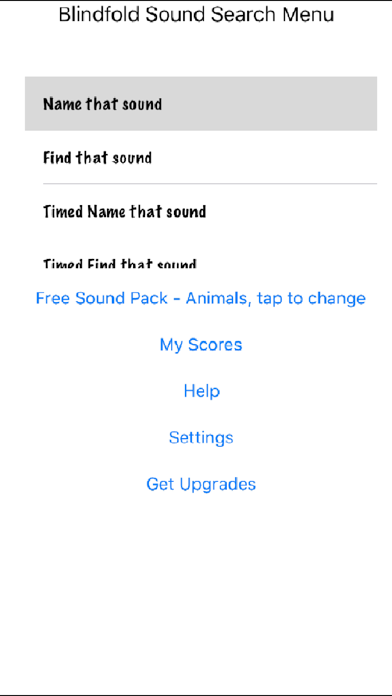 Blindfold Sound Search iPhone screenshot 2 - Games app