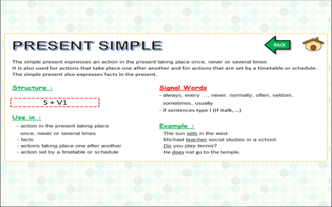 Tenses workout English grammar checker test in use screenshot 3