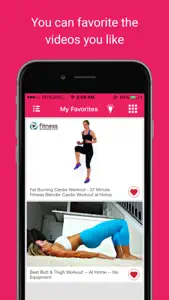 Home exercise videos : Body curve fitness workouts screenshot #3 for iPhone