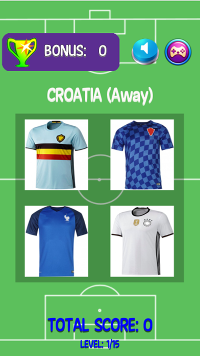 サッカースポーツチームの推測男性プレイヤーのシャツとバッジ - サッカーのユーロ2016ジャージクイズのおすすめ画像2