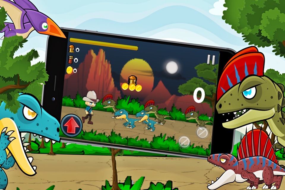 Dinosaur Classic Run fighting And Shooting Games screenshot 2