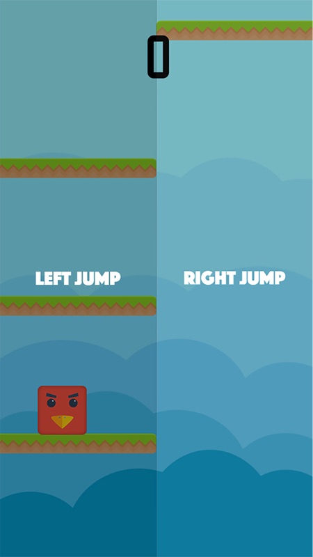 Color Red Geometry Bird Square Blok Jump Dash Spikes screenshot 3