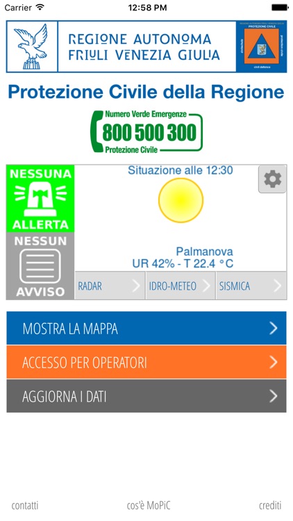 MoPiC Piani Emergenza FVG