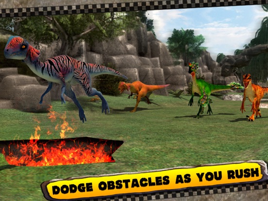 Dinosaur Race 3D iPad screenshot 3 - Games app