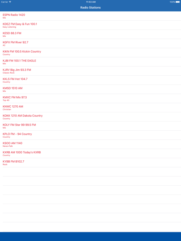 Screenshot #4 pour South Dakota Online Radio Music Streaming FM