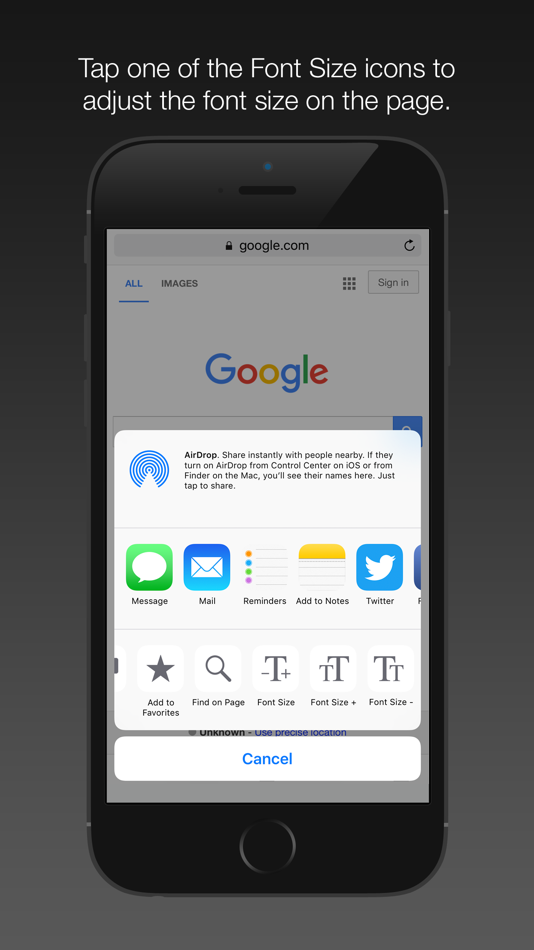 #3. Font Size App Extension (iOS) 由: Out of Web Site!