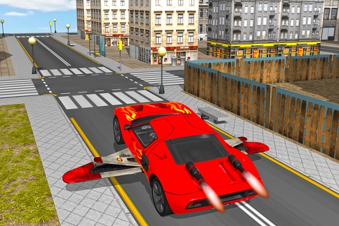 Futuristic Flying Racing Car Pilot N Extreme Driving screenshot 2