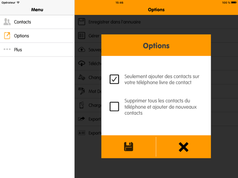 Screenshot #6 pour eContacts Lite : Phonebook Backup