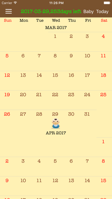 Screenshot #2 pour Pregnancy Due Date Quickly Calculator - Pregnant,Baby Tracker,Countdown Birth Calendar