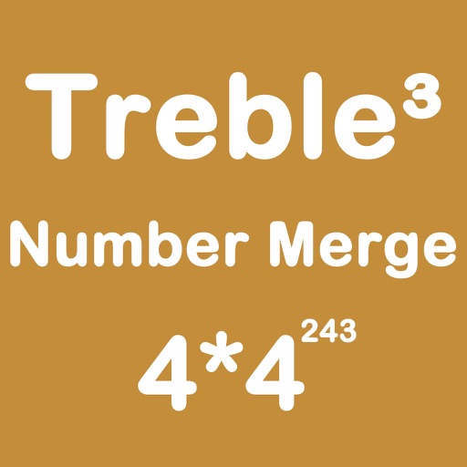 Number Merge Treble 4X4 - Sliding Number Block And Playing With Piano Music
