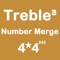 Number Merge Treble 4X4 - Sliding Number Block And Playing With Piano Music