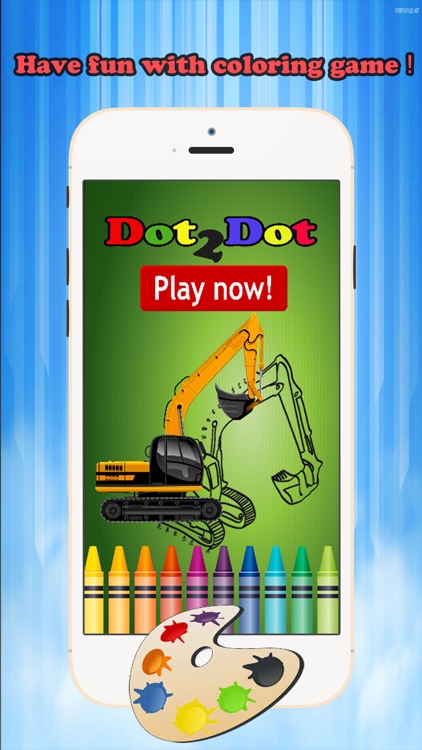 Kids Vehicle Dot to Dot Coloring Book - connect dots coloring pages learning games for any age screenshot-3