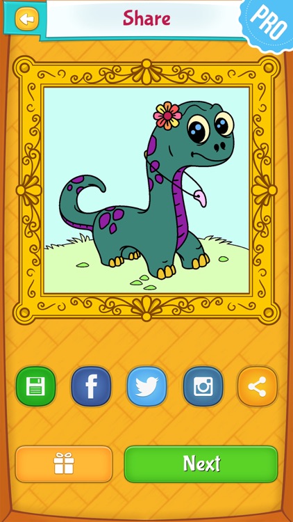 Dinosaur Coloring Pages PRO: Animal Coloring Book for Kids screenshot-3