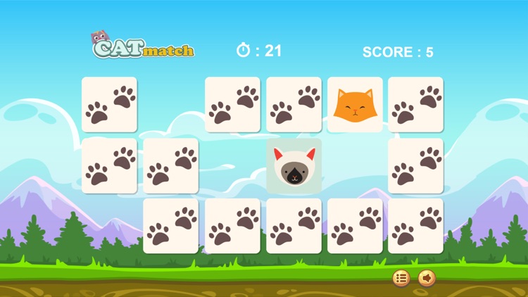 Cat Match Game for kids