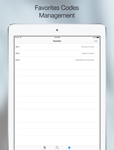 ICD9 On the Go iPad screenshot 4 - Medical app