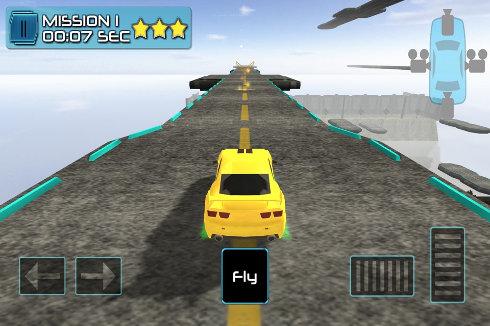 3D Flying Car Parking Simulator: eXtreme Racing, Driving and Flight Game Free screenshot 2