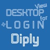 DESKTOP VIEW + LOGIN for Diply