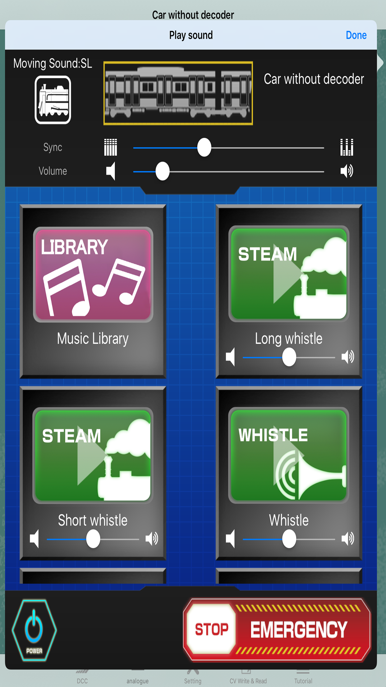 e-Train controller