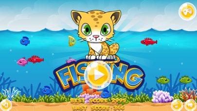 Cat Fishing Game for Kids Free iPhone screenshot 1 - Games app