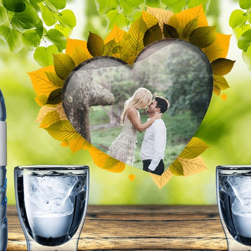 Bottle & Glass Photo Frame - Amazing Picture Frames & Photo Editor app icon