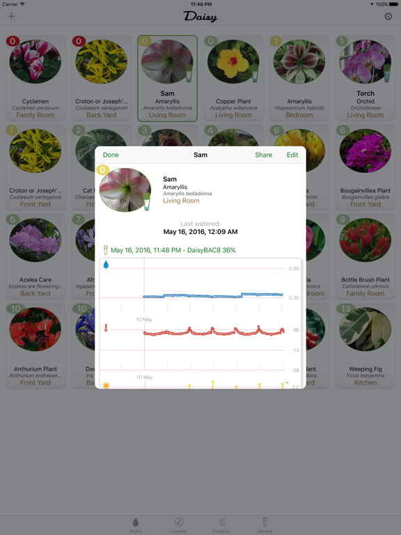 Screenshot #6 pour Daisy Sensor - Bluetooth Plant Soil Moisture