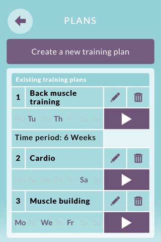 Training Plan Full screenshot 2