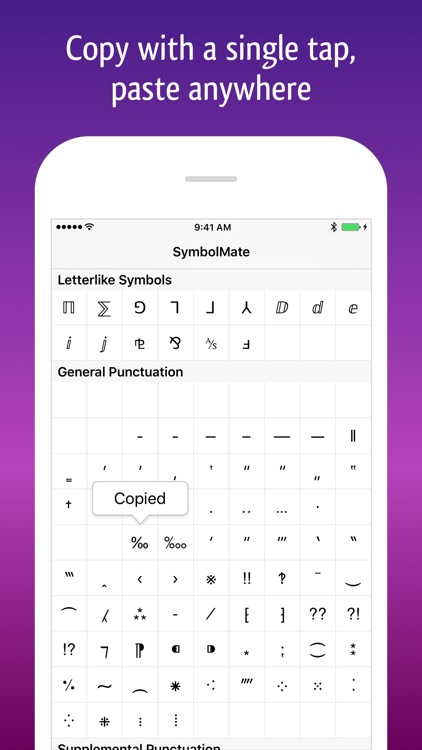 SymbolMate - Search Symbols and Emoji