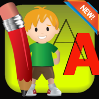 Melacak Alphabet Buku Mewarnai kelas 1-6 ABC permainan belajar mewarnai halaman mudah gratis untuk anak-anak dan balita