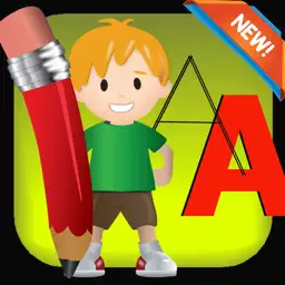 Trace Alphabet Coloring Book grade 1-6: ABC learning games easy coloring pages free for kids and toddlers app icon