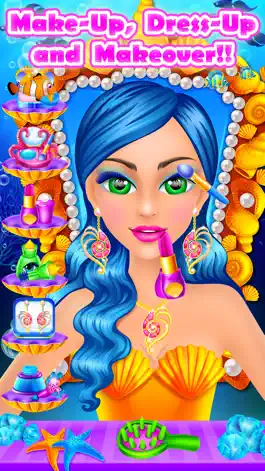 Game screenshot Mermaid Beauty Salon - Makeup & Makeover Kids Game hack