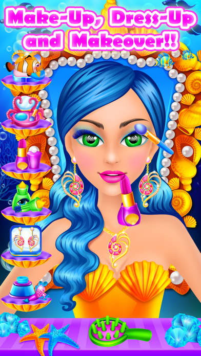 Screenshot #3 pour Mermaid Beauty Salon - Makeup & Makeover Kids Game